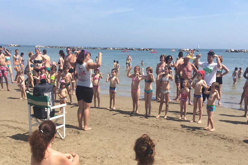 Animazione in spiaggia Hotel Cesenatico